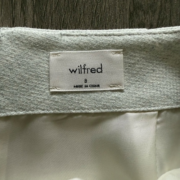 Aritzia Heathered Grey Wool Mini Skirt - Picture 3 of 4